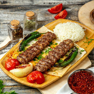 Kebabs with Rice